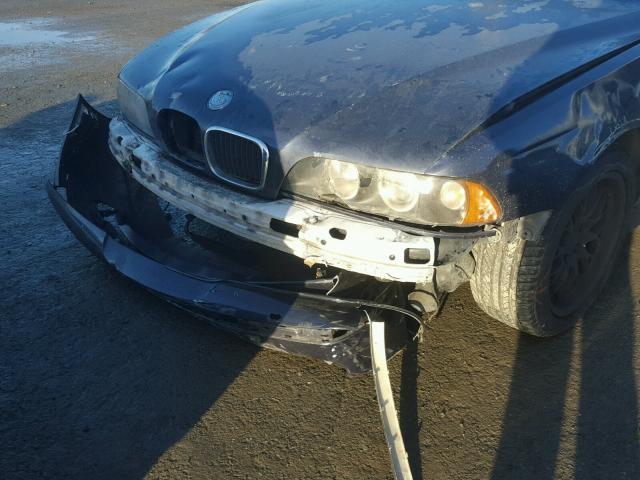 WBADT63422CH93149 - 2002 BMW 530 I AUTO BLUE photo 9