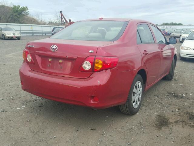 JTDBU4EE5AJ070209 - 2010 TOYOTA COROLLA BA RED photo 4