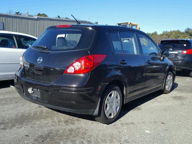 3N1BC1CP0BL406318 - 2011 NISSAN VERSA S BLACK photo 4