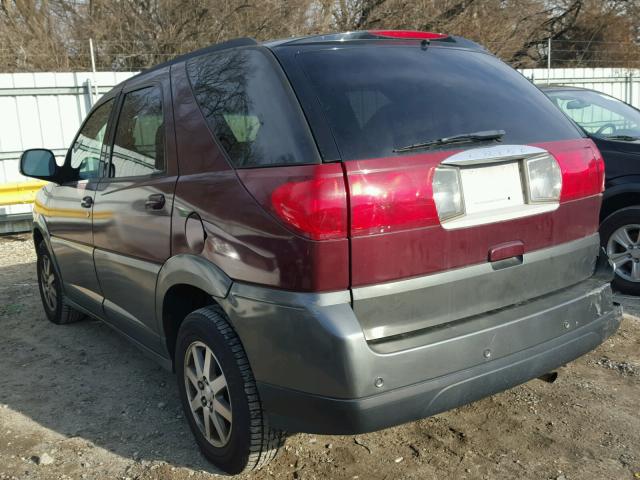 3G5DA03E24S533916 - 2004 BUICK RENDEZVOUS RED photo 3