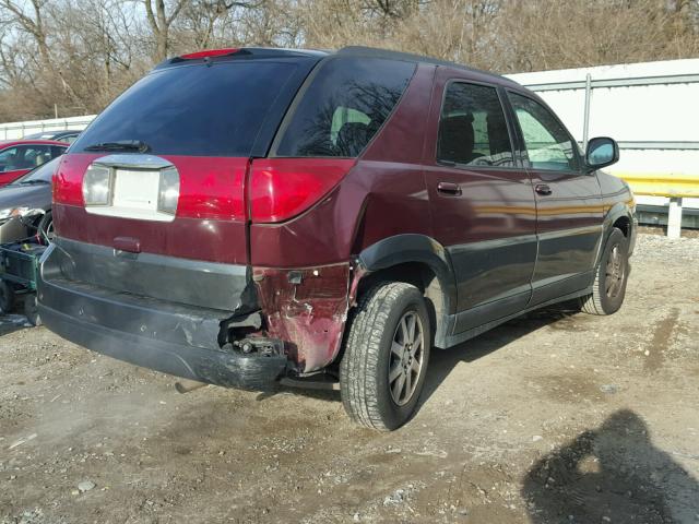 3G5DA03E24S533916 - 2004 BUICK RENDEZVOUS RED photo 4