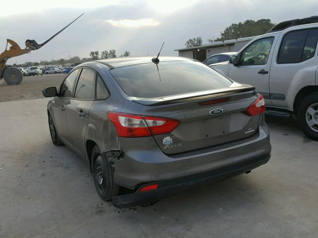 1FADP3F25EL378706 - 2014 FORD FOCUS SE GRAY photo 3