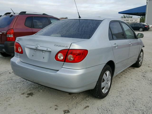 1NXBR30E97Z923071 - 2007 TOYOTA COROLLA CE SILVER photo 4