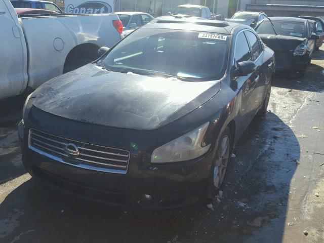 1N4AA51E39C816114 - 2009 NISSAN MAXIMA S BLACK photo 2