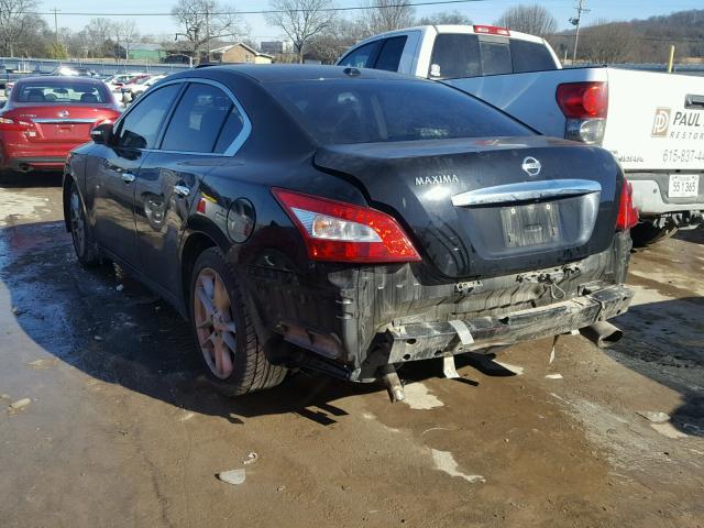 1N4AA51E39C816114 - 2009 NISSAN MAXIMA S BLACK photo 3