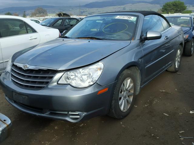 1C3BC5EDXAN184929 - 2010 CHRYSLER SEBRING TO BLUE photo 2