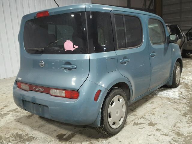 JN8AZ2KR2BT204256 - 2011 NISSAN CUBE BASE TEAL photo 4