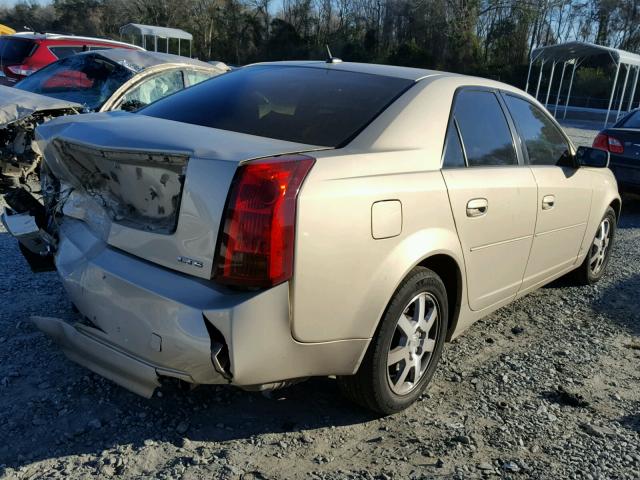 1G6DP577870106710 - 2007 CADILLAC CTS HI FEA GOLD photo 4