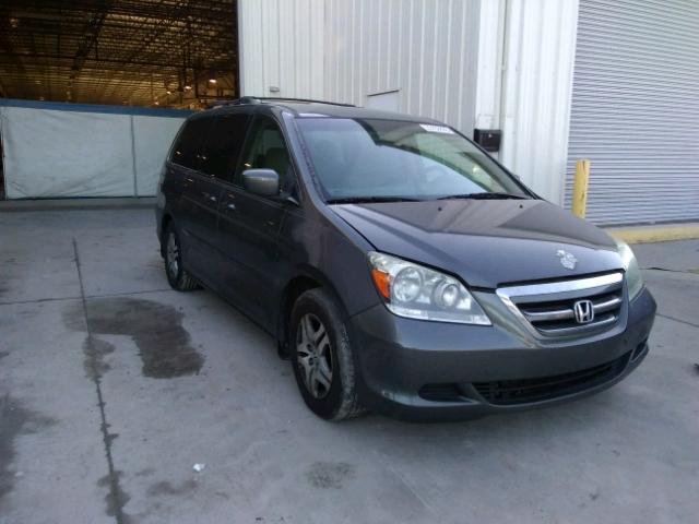 5NRL38447B4134599 - 2007 HONDA ODYSSEY EX GRAY photo 1