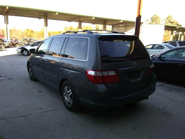 5NRL38447B4134599 - 2007 HONDA ODYSSEY EX GRAY photo 3