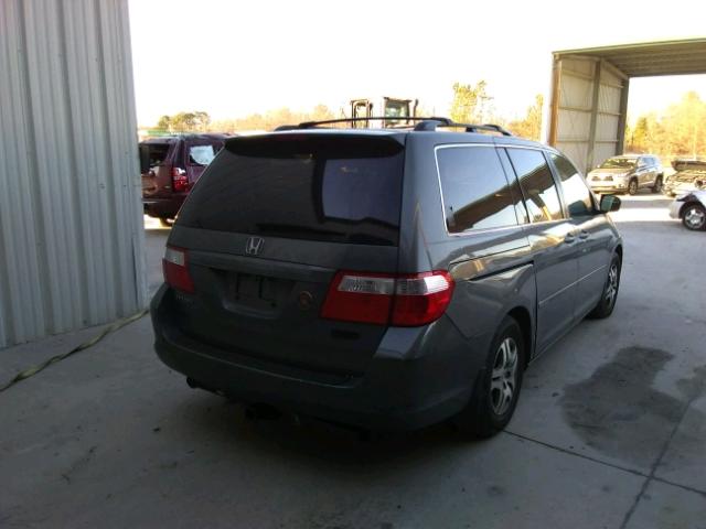 5NRL38447B4134599 - 2007 HONDA ODYSSEY EX GRAY photo 4