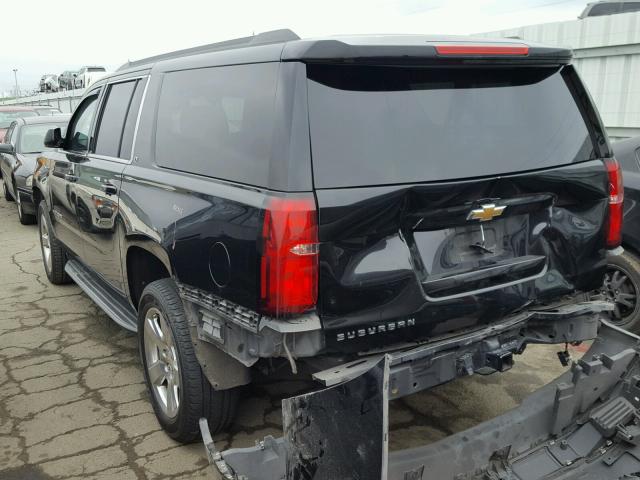 1GNSCJKC2FR152693 - 2015 CHEVROLET SUBURBAN C BLACK photo 3