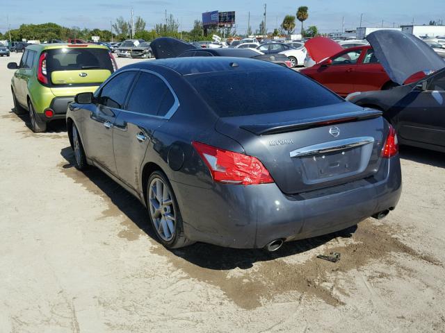 1N4AA5AP0BC809323 - 2011 NISSAN MAXIMA S GRAY photo 3