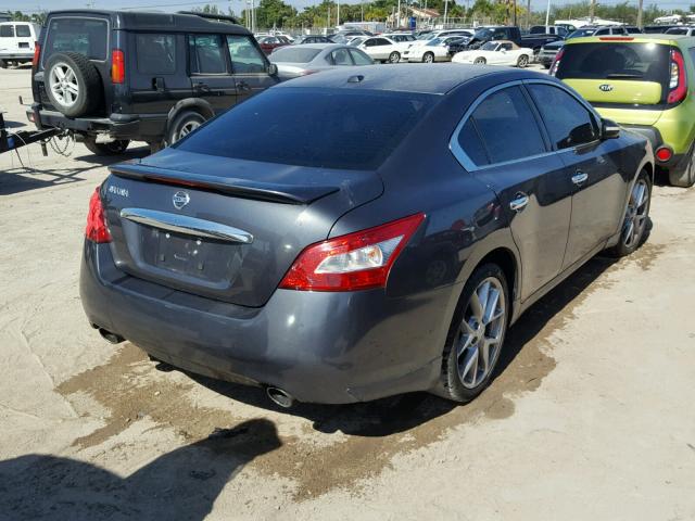 1N4AA5AP0BC809323 - 2011 NISSAN MAXIMA S GRAY photo 4