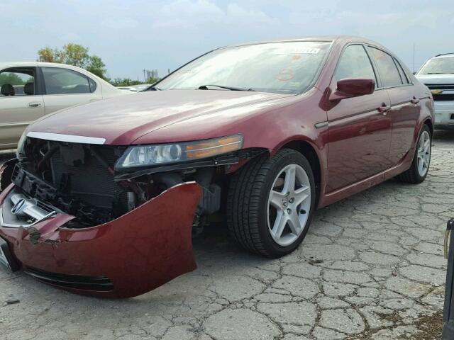 19UUA662X5A039031 - 2005 ACURA TL MAROON photo 2