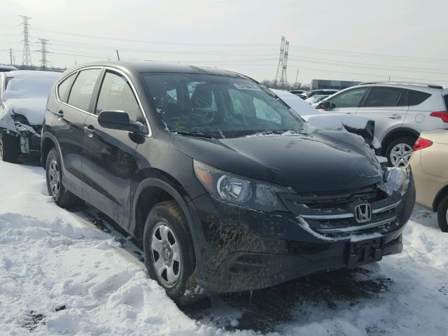 2HKRM4H30DH646598 - 2013 HONDA CR-V LX BLACK photo 1