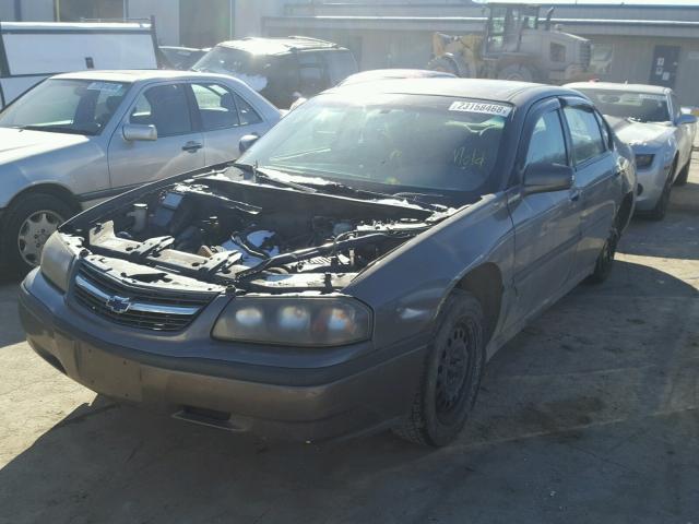 2G1WF52E529124300 - 2002 CHEVROLET IMPALA TAN photo 2