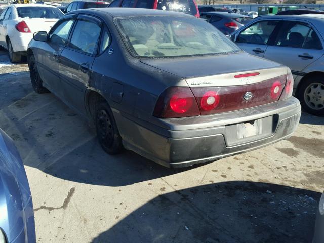 2G1WF52E529124300 - 2002 CHEVROLET IMPALA TAN photo 3