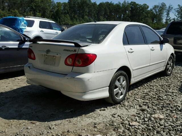 1NXBR32E75Z507904 - 2005 TOYOTA COROLLA CE WHITE photo 4