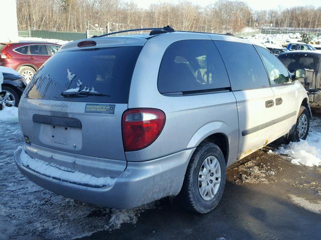 1D4GP24R45B142638 - 2005 DODGE GRAND CARA SILVER photo 4