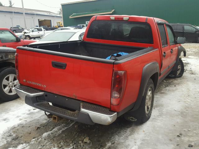 1GCDT136958240428 - 2005 CHEVROLET COLORADO RED photo 4