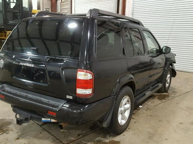 JN8DR09X73W710767 - 2003 NISSAN PATHFINDER BLACK photo 4