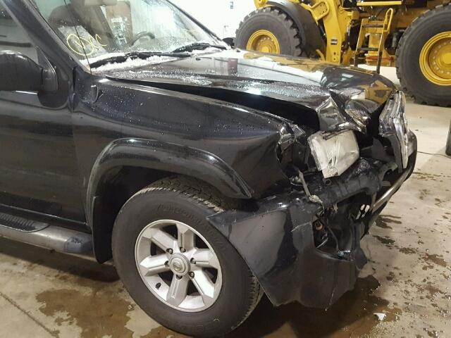 JN8DR09X73W710767 - 2003 NISSAN PATHFINDER BLACK photo 9