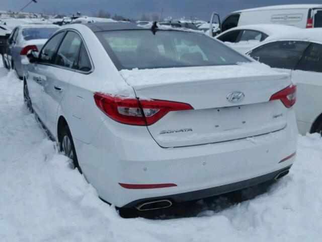 5NPE34AF3FH040088 - 2015 HYUNDAI SONATA SPO WHITE photo 3