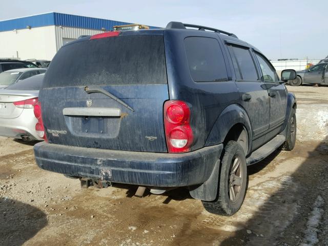 1D4HB48N24F136057 - 2004 DODGE DURANGO SL BLUE photo 4