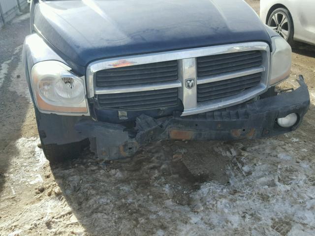 1D4HB48N24F136057 - 2004 DODGE DURANGO SL BLUE photo 9