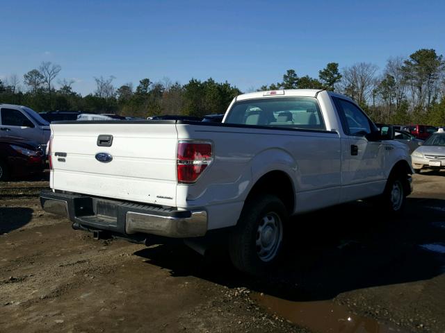 1FTNF1CF3DKE13177 - 2013 FORD F150 WHITE photo 4