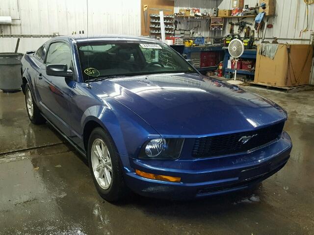 1ZVHT80N695127417 - 2009 FORD MUSTANG BLUE photo 1