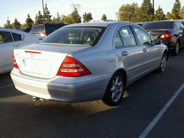 WDBRF61J83F361329 - 2003 MERCEDES-BENZ C 240 SILVER photo 4