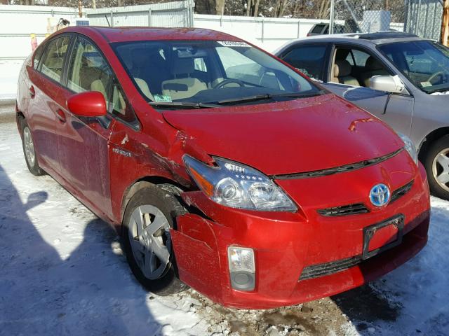 JTDKN3DUXB5333269 - 2011 TOYOTA PRIUS RED photo 1