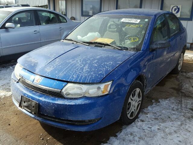 1G8AJ52FX4Z142559 - 2004 SATURN ION LEVEL BLUE photo 2