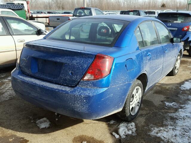 1G8AJ52FX4Z142559 - 2004 SATURN ION LEVEL BLUE photo 4