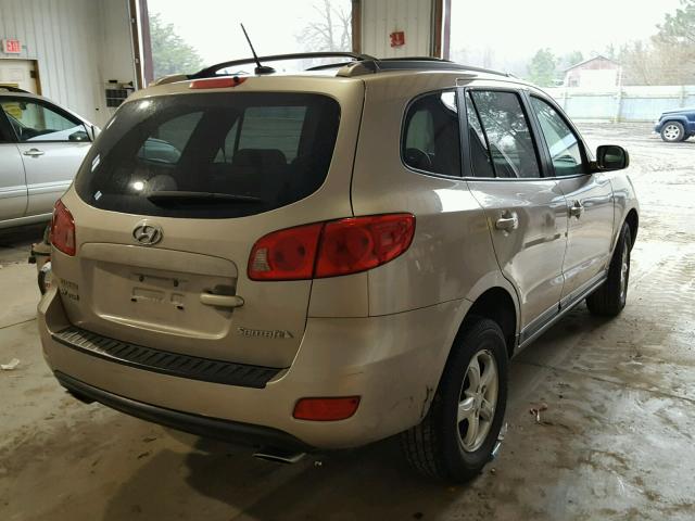 5NMSG13D47H101688 - 2007 HYUNDAI SANTA FE G BEIGE photo 4