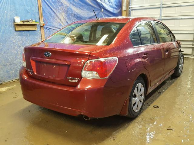 JF1GJAA65DH028166 - 2013 SUBARU IMPREZA BA RED photo 4