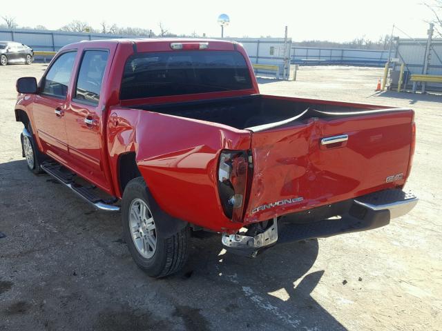 1GTH6MFE8B8140975 - 2011 GMC CANYON SLE RED photo 3