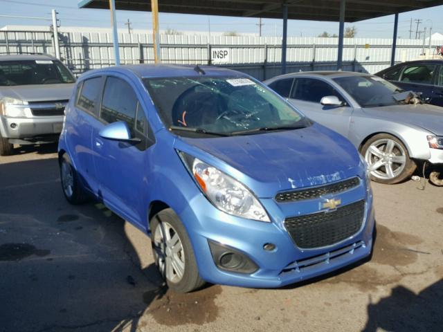 KL8CD6S99EC564390 - 2014 CHEVROLET SPARK 1LT BLUE photo 1