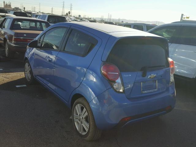 KL8CD6S99EC564390 - 2014 CHEVROLET SPARK 1LT BLUE photo 3