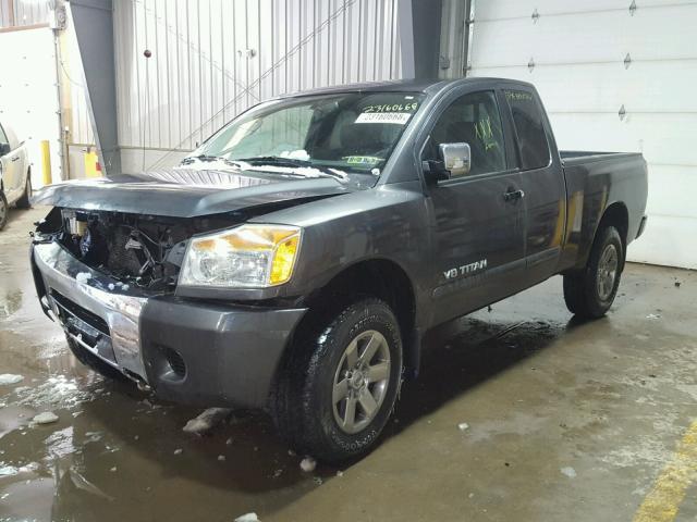 1N6AA06CX9N318532 - 2009 NISSAN TITAN XE GRAY photo 2