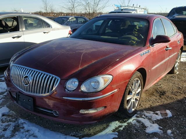 2G4WN58C681169555 - 2008 BUICK LACROSSE S RED photo 2