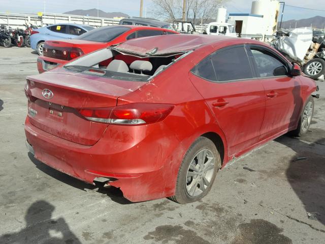 5NPD84LF9HH003639 - 2017 HYUNDAI ELANTRA SE MAROON photo 4