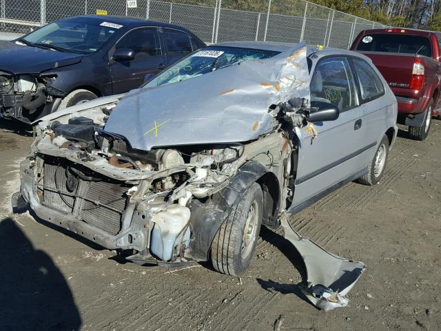 2HGEJ6345TH126926 - 1996 HONDA CIVIC DX SILVER photo 2