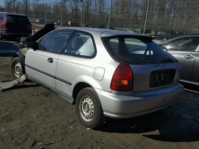 2HGEJ6345TH126926 - 1996 HONDA CIVIC DX SILVER photo 3