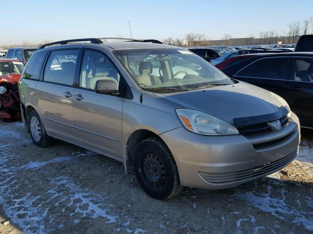 5TDZA23C65S282963 - 2005 TOYOTA SIENNA CE GOLD photo 1