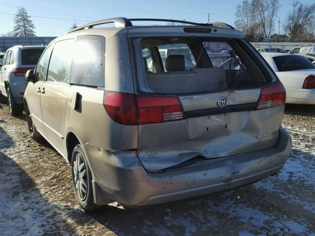 5TDZA23C65S282963 - 2005 TOYOTA SIENNA CE GOLD photo 3