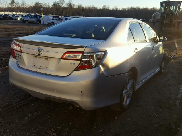 4T1BF1FK9DU283272 - 2013 TOYOTA CAMRY L SILVER photo 4