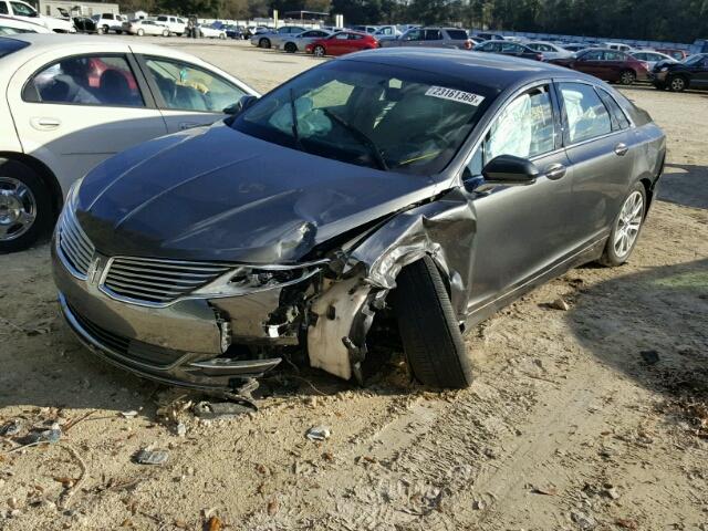 3LN6L2G95GR627042 - 2016 LINCOLN MKZ GRAY photo 2